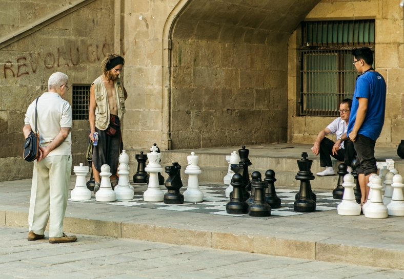Una partida de ajedrez